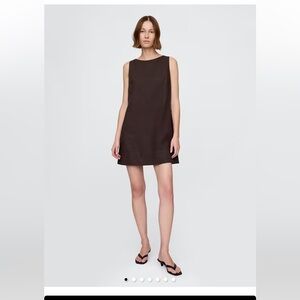 Gap Linen-Blend Mini Shift Dress